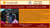 21 SETTEMBRE ROMA EVENTO FIORIGIALLI - INCONTRO CON DAYA BAI